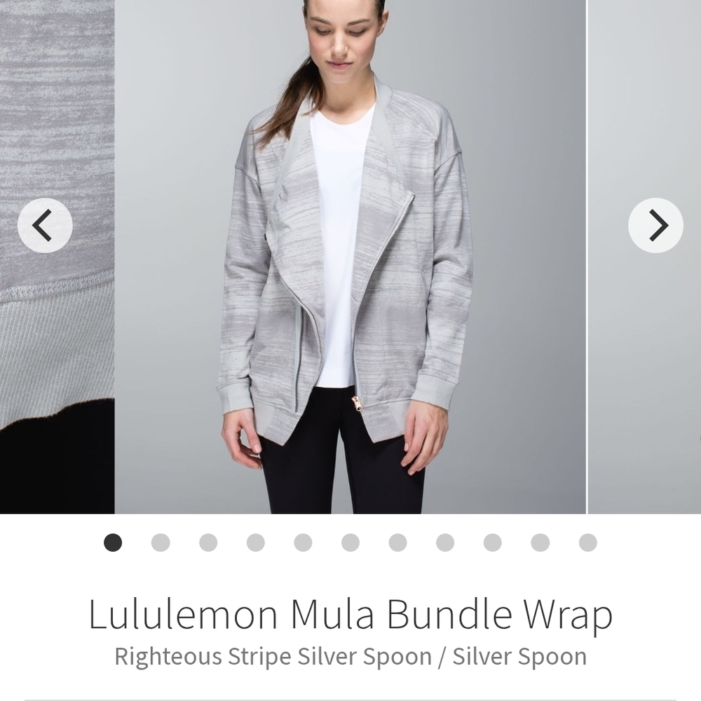 Lululemon Silver Wrap Jacket